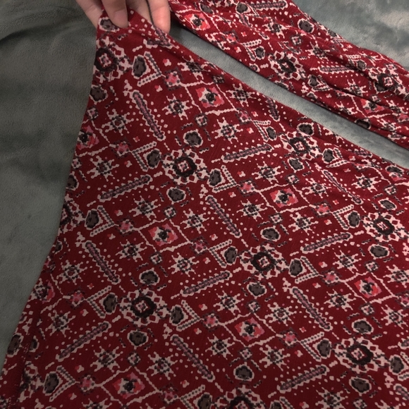 Lucky Brand Red Flowy Blouse - Picture 2 of 6